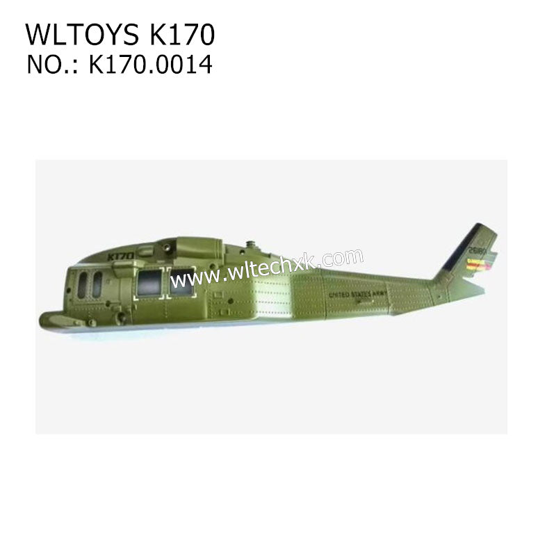 WLTOYS K170 RC Helicopter Parts Body Shell Left K170.0014 