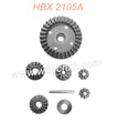 M16103-HAIBOXING 2105A T10 Parts Sintered Steel Diff.Gears+Pinions+Post