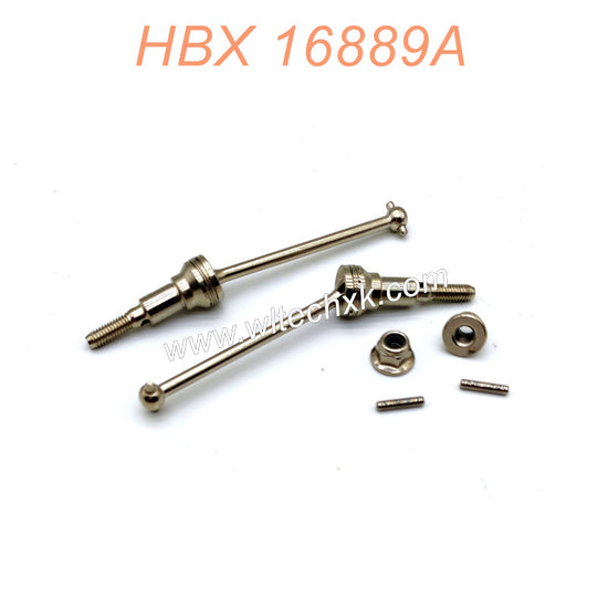 M16105-HAIBOXING 16889A PRO Parts Metal Front Drive Shaft Set  (For Brushless Version Car)