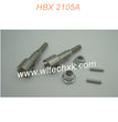 M16107-HAIBOXING 2105A T10 Parts Rear Metal Wheel Shafts+Pins+Lock Nut M4