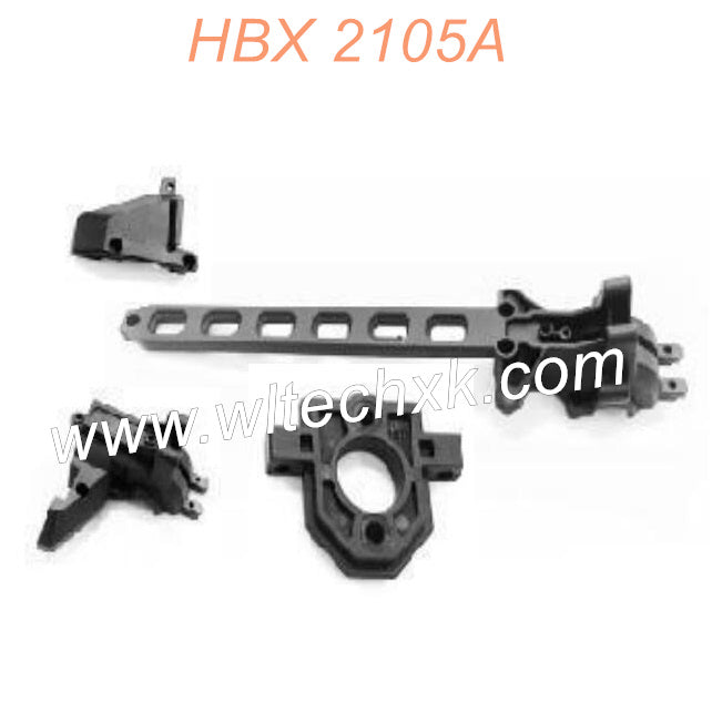 M21001-HAIBOXING 2105A T10 Parts Upper Deck+Rear Gear Box Top Housing+Motor Guard  