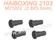 M21023 HAIBOXING 2103 Parts Steering Hub Screws (2.8X5.5mm)