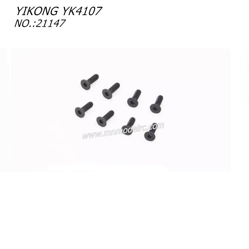 YIKONG YK4107 RC CAR Parts Flat Head Socket Screw (M3x10) 21147