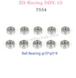 ZD RACING DBX10 Parts Brushless Ball Bearing φ10xφ5x4 7554