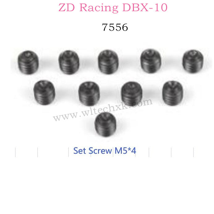 ZD RACING DBX10 Parts Brushless Set Screw M5X4 7556