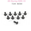 ZD RACING DBX10 Parts M3X8 Flat Head Self tapping Screw Set 7245