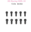 ZD RACING DBX10 Parts M3X8 Pan Head Screw Set 7256