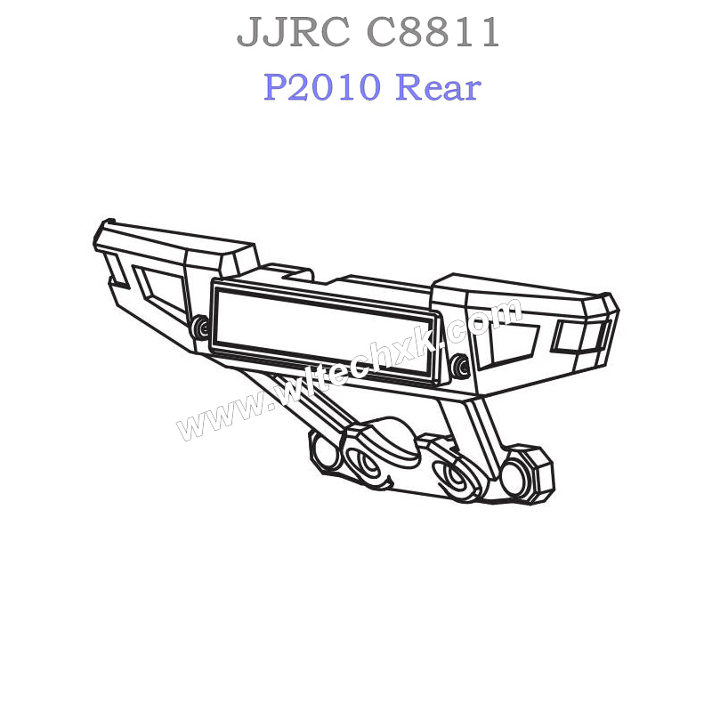 P2010 JJRC C8811 Spare Parts Rear Bumper Assembly