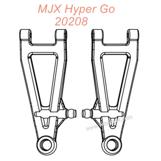 P2022 MJX Hyper Go 20208 Original Parts Front Lower Arms