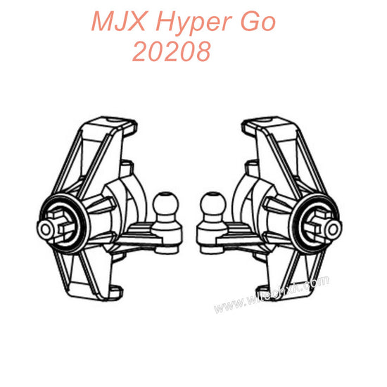 P2048 MJX Hyper Go 20208 Original Parts Steering Block Assembly