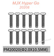 PM20020 MJX Hyper Go 20208 Original Parts Screws 2.0X10.5MM