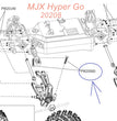PM20060 MJX Hyper Go 20208 Original Parts Screws 2.0X8MM-1