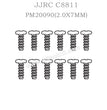 PM20090 JJRC C8811 Spare Parts (2.0X7MM) Round head flat tail screws