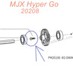 PM20100 MJX Hyper Go 20208 Original Parts Screws 2.0X6MM-1