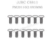 PM20110 JJRC C8811 Spare Parts (2.0X5MM) Round head flat tail screws