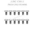 PM20120 JJRC C8811 Spare Parts (2.0X4MM) Round head flat tail screws