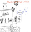 PM20120 MJX Hyper Go 20208 Original Parts Screws 2.0X4MM-1