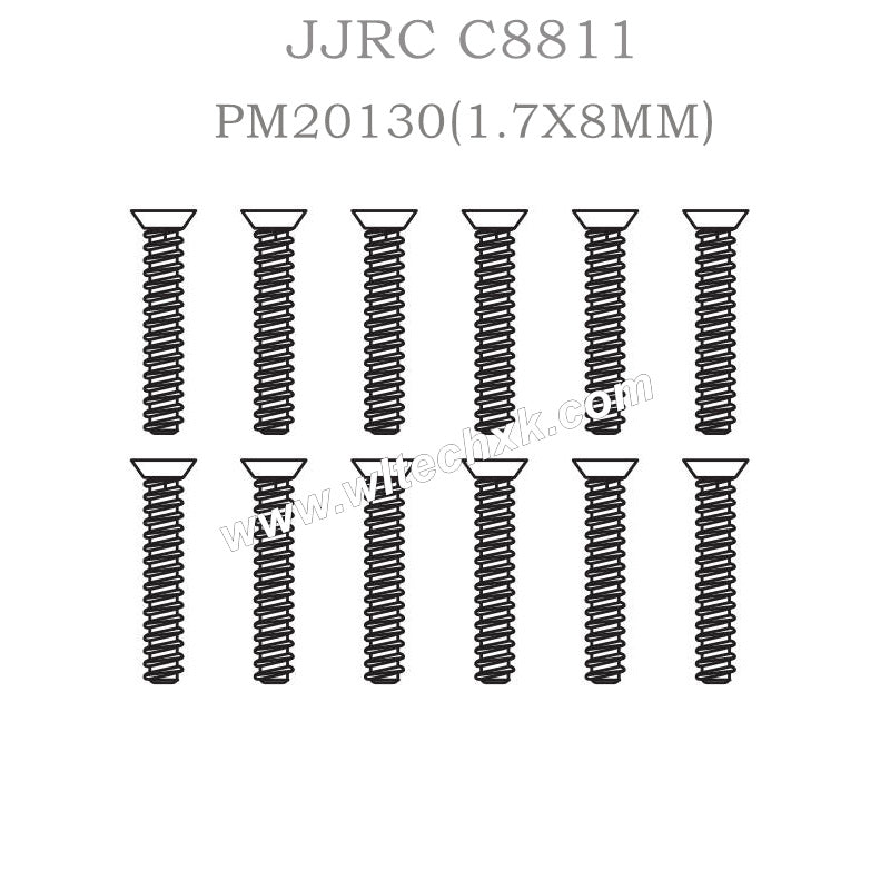 PM20130 JJRC C8811 Spare Parts (1.7X8MM) Countersunk head flat tail screw