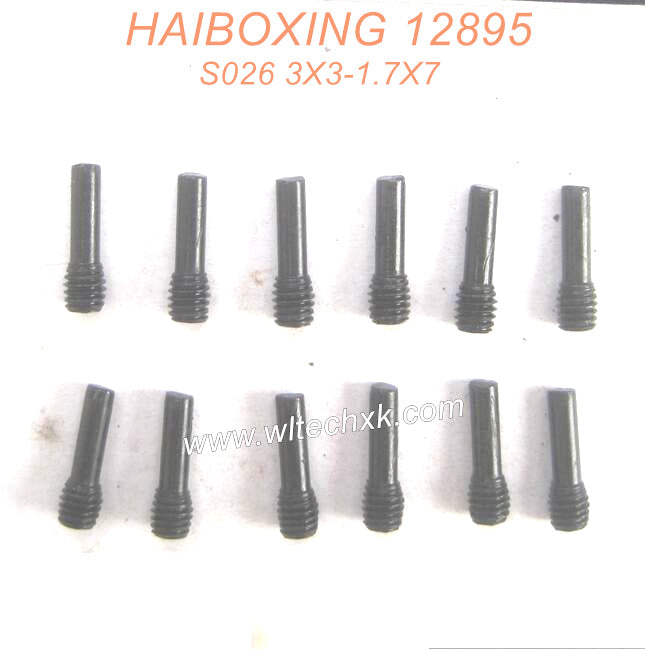S026-HAIBOXING 12889 Parts Grub Screw 3X3-1.7X7-3
