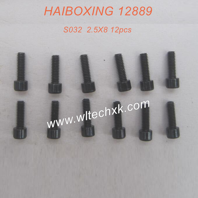 S032-HAIBOXING 12889 Parts Cap Head Screw 2.5X8 12pcs-2(1)