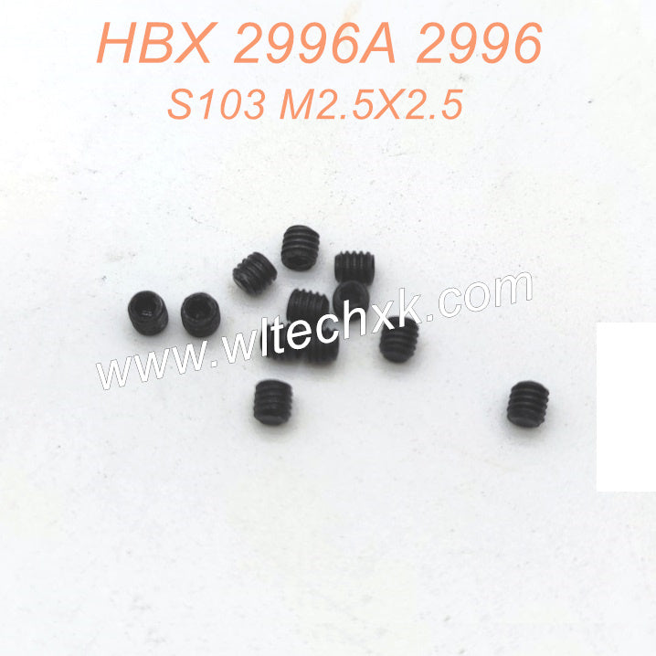 S103 M2.5X2.5 Screws Parts For HAIBOXING 2996 2996A