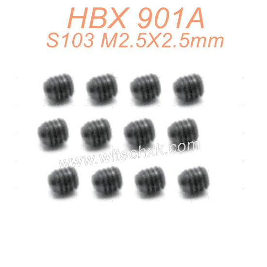 S103 Set Screw M2.5X2.5mm Parts For HBX 901A