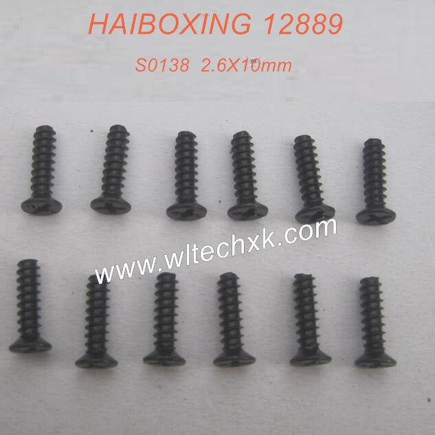 S138-HAIBOXING 12889 Parts Countersunk Self Tapping Screw 2.6X10mm-2(1)