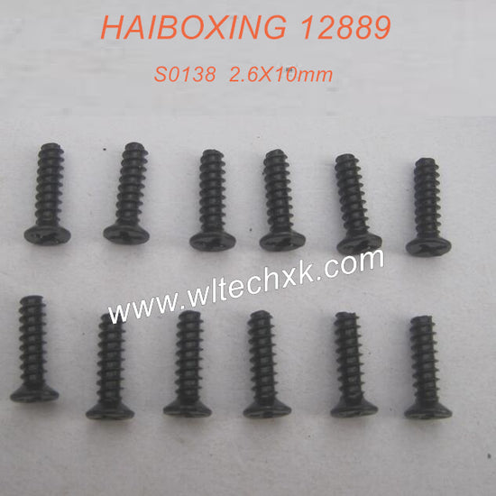 S138-HAIBOXING 12889 Parts Countersunk Self Tapping Screw 2.6X10mm-2(1)