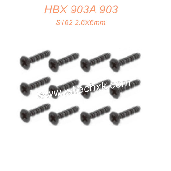 S162 Screws 2.6X6mm Parts For HAIBOXING 903 903A