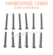 S163-HAIBOXING 12889 Parts Round Head Self Tapping Screws 2.6X18mm-3