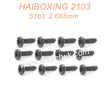 S163 HAIBOXING 2103 Parts Pan Head Self Tapping Screws PBHO 2.6X8mm
