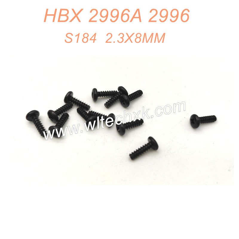 S184 Pan Head Self Tapping Screws PBHO 2.3X8MM Parts For HAIBOXING 2996 2996A