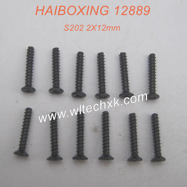 S202-HAIBOXING 12889 Parts Countersunk Self Tapping Screw 2X12mm-2(1)
