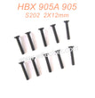 S202 Countersunk Self Tapping Screw 2X12mm Parts For HAIBOXING 905A 905