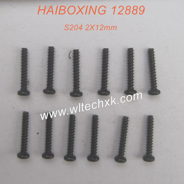S204-HAIBOXING 12889 Parts Round Head Self Tapping Screw 2X12mm-2(1)
