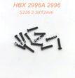 S226 2.3X12mm Countersunk Self Tapping Screws Parts For HAIBOXING 2996 2996A