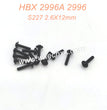 S227 2.6X12mm Flange Head Self Tapping Screws Parts For HAIBOXING 2996 2996A