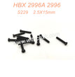 S229 Pan head Self Tapping Screws PMHO 2.5X15mm Parts For HAIBOXING 2996 2996A