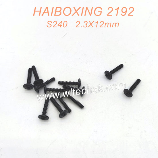 S240 Flange Head Tapping Screws PWTHC 2.3X12mm Parts For HAIBOXING 2192