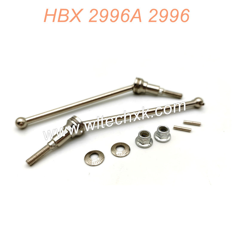 T2111 Front Drive Shafts+Lock Nuts+Pins Parts For HAIBOXING 2996 2996A
