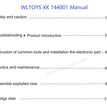 WLTOYS 144001 RC Car Original parts English Manual pdf