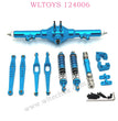 WLTOYS 124006 Upgrade parts Metal Rear Axle assembly Shocks