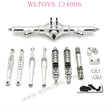 WLTOYS 124006 Upgrade parts Metal Rear Axle assembly Shocks