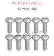 WLTOYS 184021 parts 2X5PB D3.5 screw set K989-22