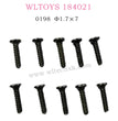 WLTOYS 184021 parts Round head self tapping screw 1.7×7 0198