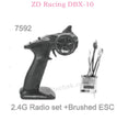 ZD RACING DBX10 Parts 2.4G Radio and 2CH ESC Brushed 7592