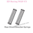 ZD Racing 9020 V3 parts Rear Shock Absorber Springs 8004