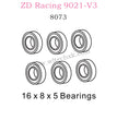 ZD Racing 9021-V3 Parts 16X8X5 Bearings 8073