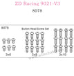 ZD Racing 9021-V3 Parts Button Head Screw Set 8078