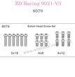 ZD Racing 9021-V3 Parts Button Head Screw set 8079
